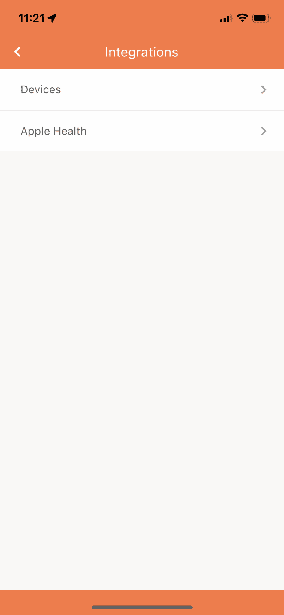 Navigate to the integrations page in the settings menu.